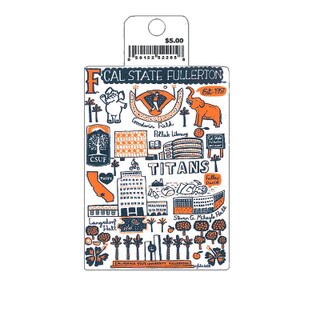 Cal State Fullerton Julia Gash Decal